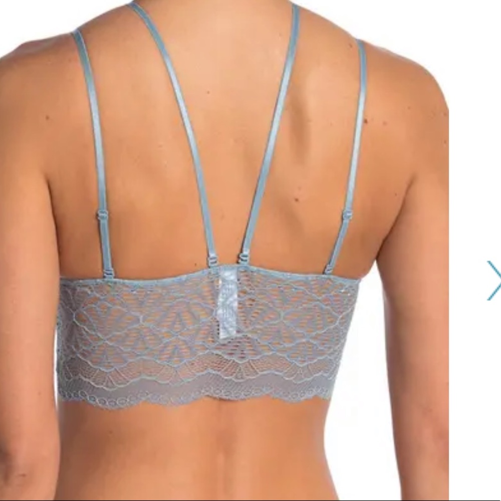 Strappy Lace Longline Bralette - Picture 2 of 3